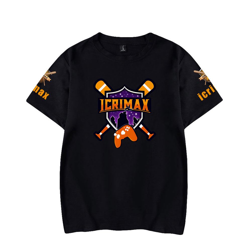 Camiseta para Homens Mulheres Roupas de Verão Fitness Icrimax Gola O Camiseta Masculina para Homem Oversized Nova Camisetas Masculinas Tops