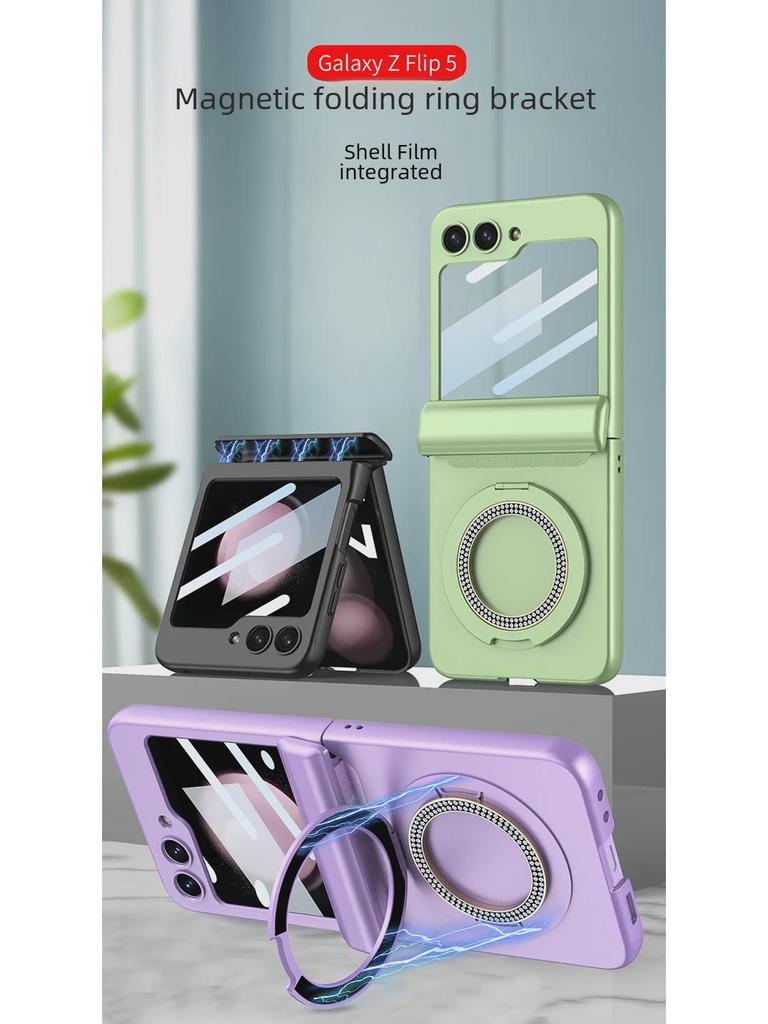 Ultra-Thin Magnetic Ring Bracket Case for Samsung Galaxy Z Flip5