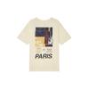Nike Paris Saint-Germain Letter Print Short Sleeve Soccer Jersey Men Tops Coconut-Milk FQ1546-113