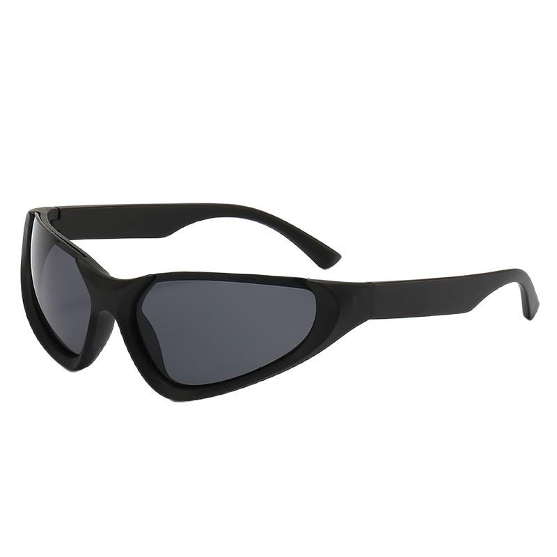 New Fashion Sunglasses Millennium Spice Girls Cyberpunk Future Technology Sense Half Frame Sunglasses Men's and Women's Sunscreen