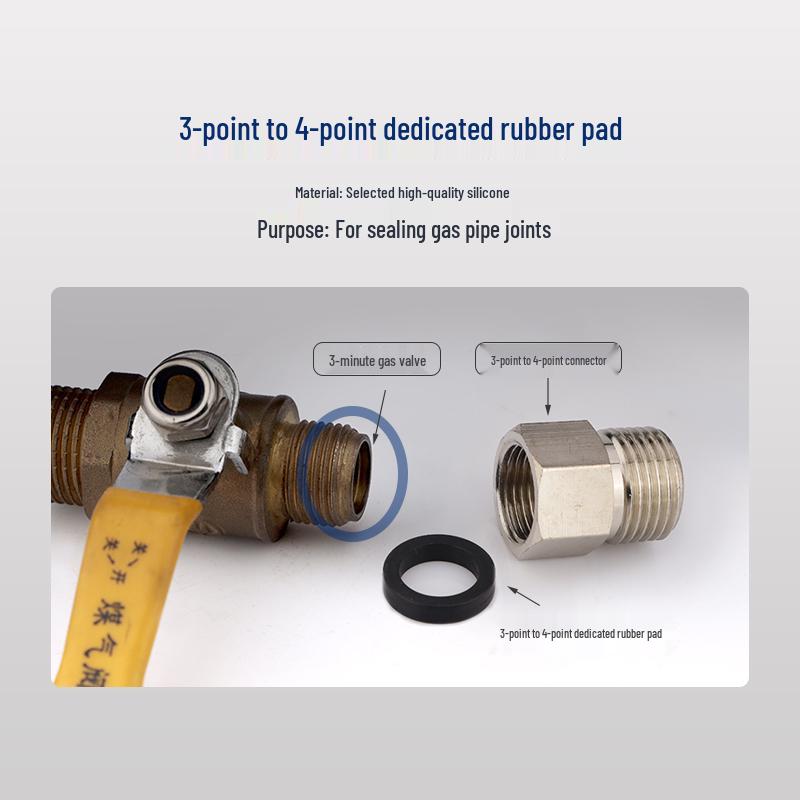 Stainless Steel Corrugated Hose Nut with No-Impact Wave Screw, Seal Ring, Leather Pad, Pressure Relief Valve Interface, and Fastener Gasket