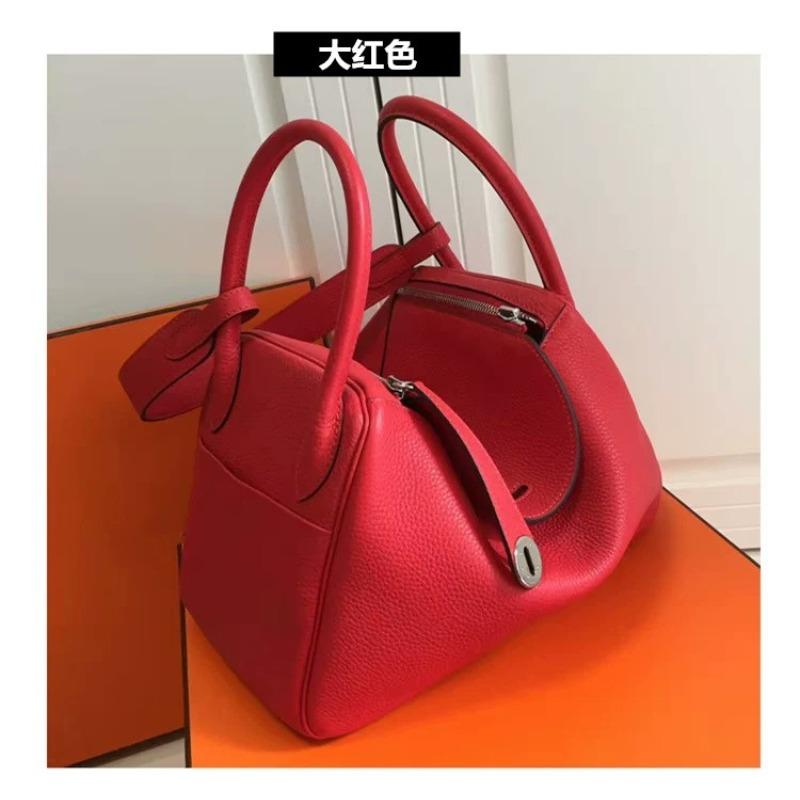 New Lindy bag lychee pattern first layer cowhide single shoulder oblique span portable locomotive bag doctor bag