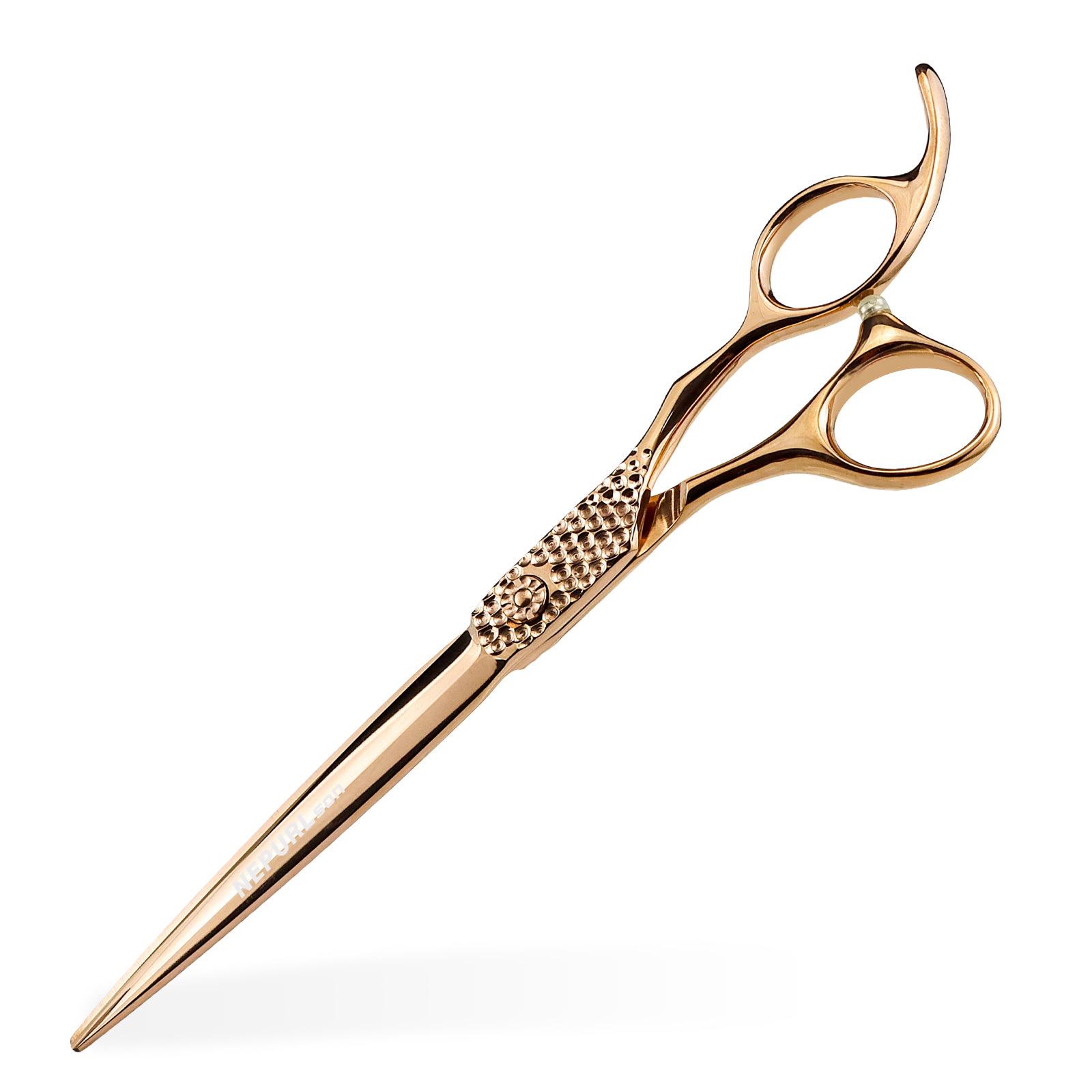 Napsen True Gold 7.5 Straight & Bent All-Purpose Professional Pet Grooming Shears