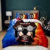 Cute Cartoon Dog Bedding Sets Spotted Dog Bulldog Comforter Bed Cover Duvet Cover Pillow Case 2-3 Pieces Sets Kids Adult Size