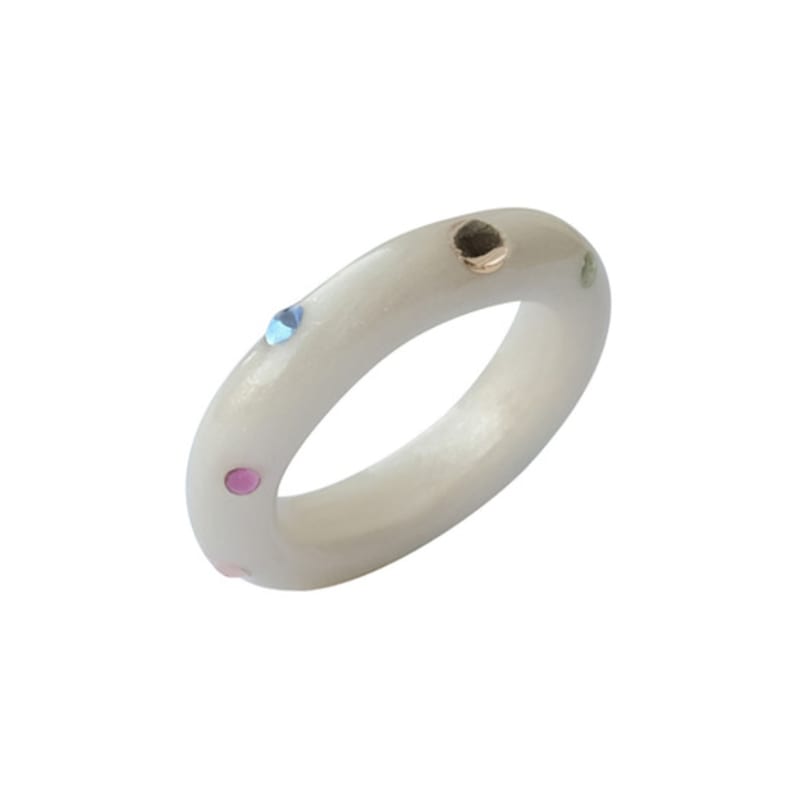 Nff Color Parts Ring_glitter White