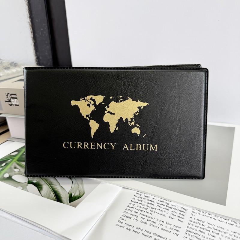 

40-Pocket Transparent Currency & Coin Collection Album for Banknotes and Stamps 20 Pockets