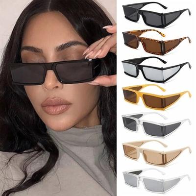 Small Rectangle Sunglasses New Women Sunglasses Retro Punk Motorcycle Sun Glasses UV400 Shades Outdoor Eyewear Driving Goggles