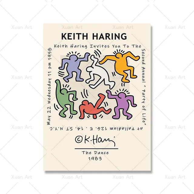 Modern Abstract Aesthetics Wall Art Retro Pop Stick Figure HD Oil On Canvas Poster Print Home Bedroom Living Room Decor Gift No Frame