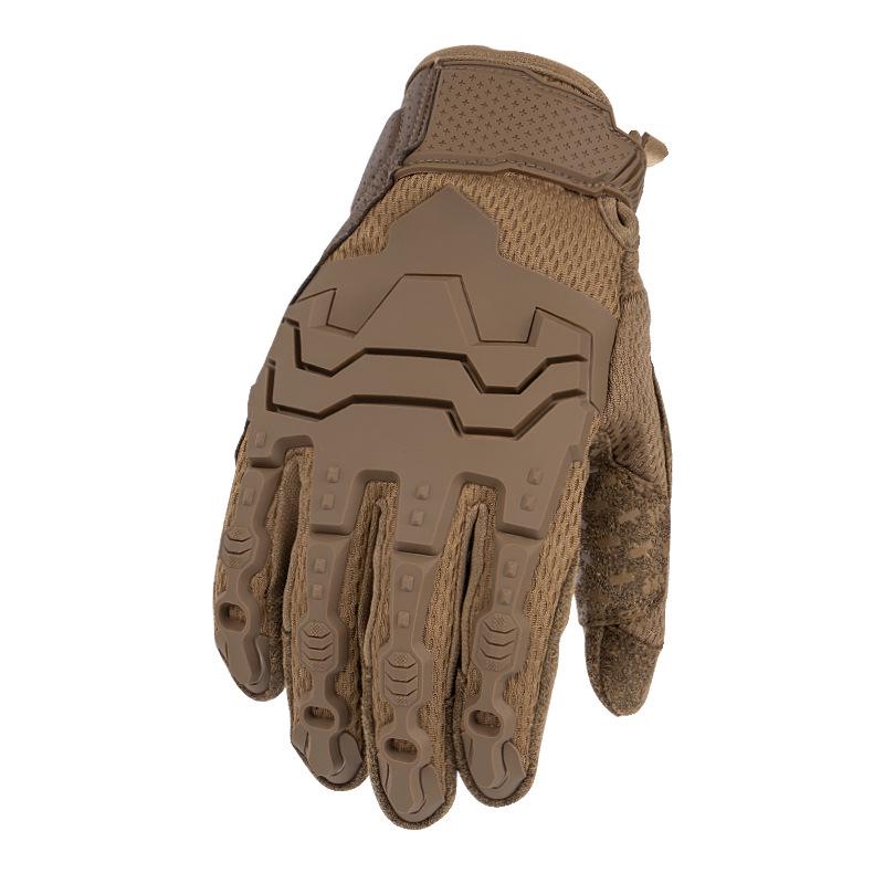 

Тактические перчатки с полной защитой пальцев для занятий спортом на открытом воздухе: Износостойкие, совместимые с сенсорным экраном, идеально подходят для езды на велосипеде, альпинизма, бездорожья, военного использования. Large коричневый