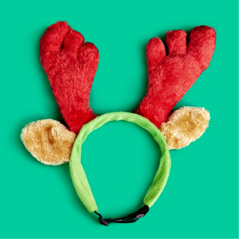 Santa Puppy Rudolph Headband
