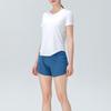 Women Shorts Breathable Quick Dry Tummy Control Sweat-absorbent with Zipper Pocket Fitness Workout Solid Color Summer Women Workout Training Shorts