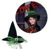 Ladies Fashionable Hat Party Ornament Halloween Witch Hat Fashion Lace Creative for Halloween Costume Adults Kids