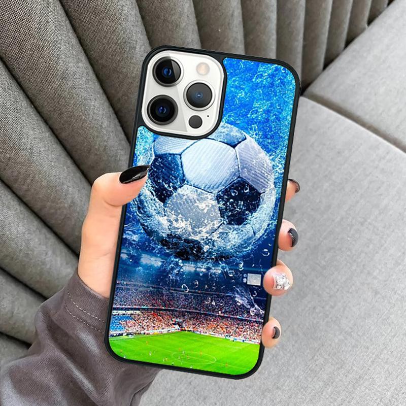 Football Soccer Phone Case For iPhone 17 Air 16 16e 15 13 14 Pro Max 11 12 Plus 2022 MAX Shell Cover Coque