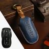 Leather case holder set For Ford EQUATOR JMC Plus 5 6 7 Sport EcoBoost remote Car Key Protector Case Shell Keychain Accessories