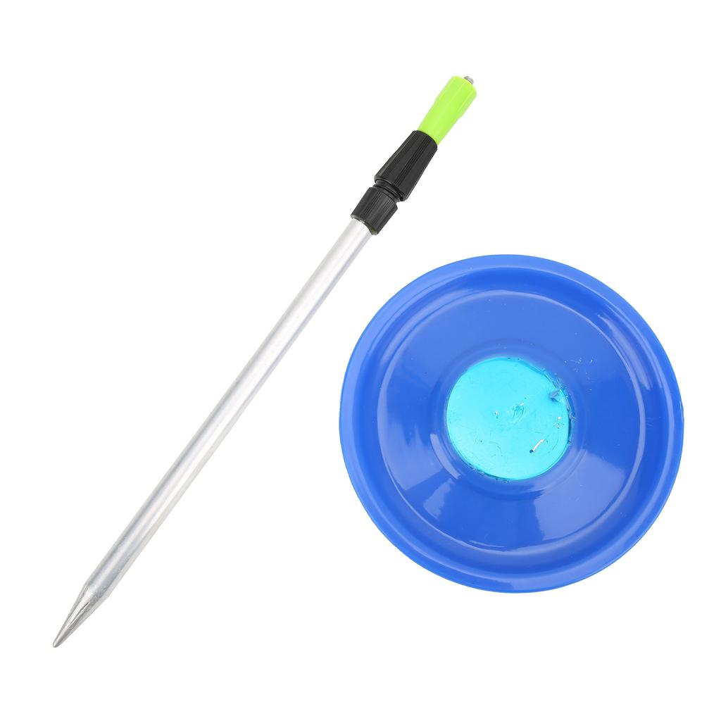 Betesbrickan är stark, hållbar, magnetisk fiskeaccessoar med markspett för utomhusfiskeBlå