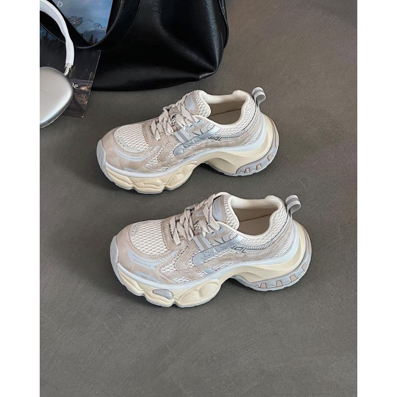 

Autumn new dad shoes women s platform heightening versatile casual shoes breathable shoes children s running sports shoes 35 золотой