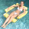 Inflatable Mesh Bottom Four-Tube Floating Hammock Recliner