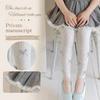 Slim-Fit Girls Bow Leggings Skin-Friendly Children Ankle Pants  Girls 1-6 Years Old