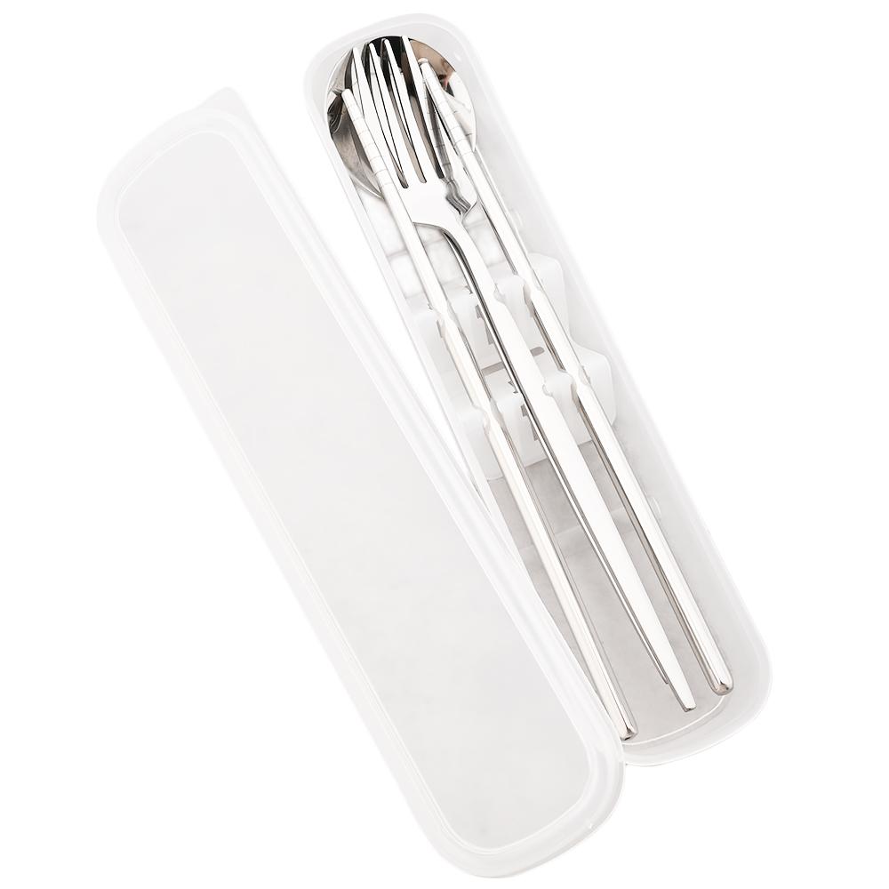 Gold Geschirr Set Reise Camping Besteck Gabel Löffel Stäbchen Set Geschirr Mit Tragbare Box Edelstahl Besteck Set