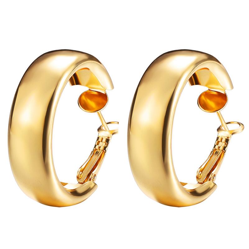 

New Gold Color Butterfly Love Hoop Earrings Set New Creative Simple Heart Hollow Dangle Earring for Women Fashion Trendy Jewelry