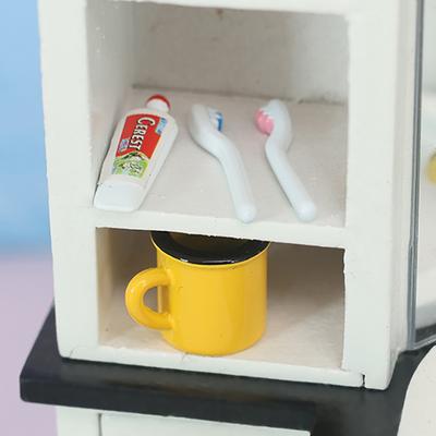 1/12 Păpușă Casă de Păpuși Simulare Pastă de Dinți Periuță de Dinți Set Cupă Miniatură Baie Decor Păpuși Mobilier Accesorii