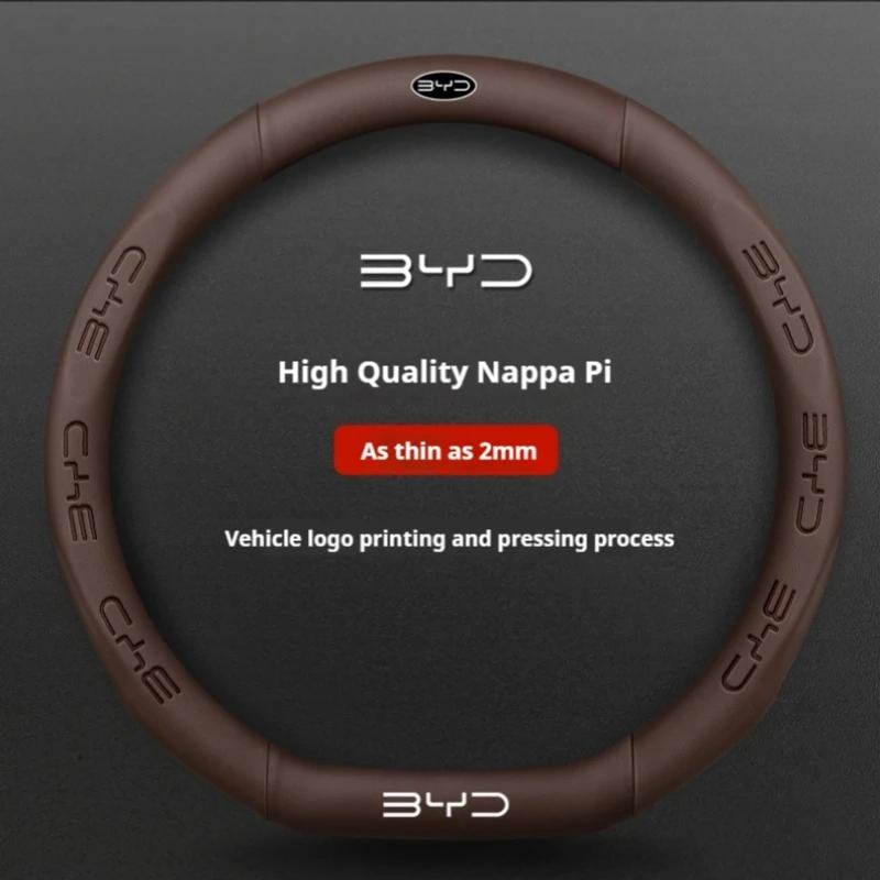Auto Wildleder Lenkradbezug für BYD Atto 3 Act Seal Tang F3 E6 Yuan Song Plus EV F0 Qin Han Dolphin S6 Leder rutschfest