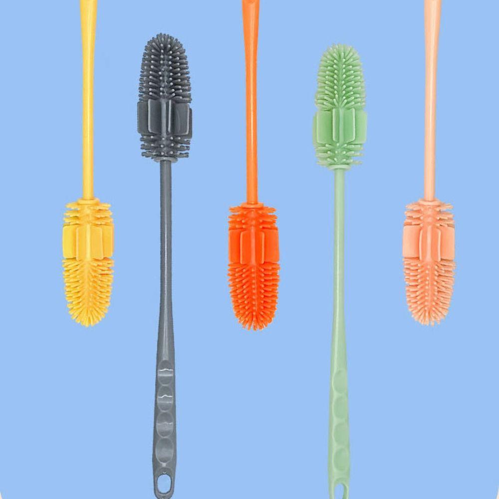Multipurpose Bottle Cleaning Brush Long Handle Cup Scrubber No Dead Corner Cup Brush Milk Bottle