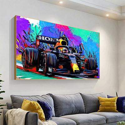Póster de pintura de coche campeón del mundo F1, arte de pared de Graffiti abstracto, impresiones en lienzo, imágenes modulares, decoración para sala de estar