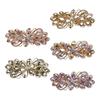 Elegante Fermaglio per Capelli con Strass da 8 cm per Donna Barrettes Decorate con Strass in Lega di Zinco per Acconciature Raccolte e Code di Cavallo