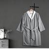 Unisex Cotton Hotel Bath Robe,Soft Absorbent Adult Bath Gown For Hotel Homestay Home All‑Season Use
