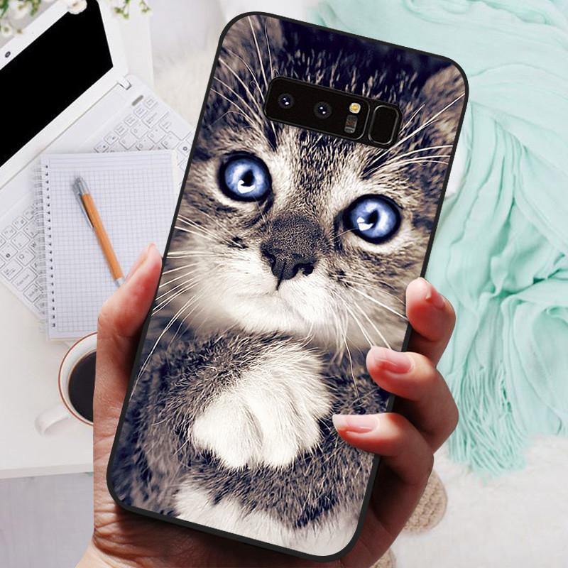 For Samsung Note 8 9 7 5 Case Cover Wolf Cat Animals Silicone Soft Back Cases For Samsung Galaxy Note 9 Note8 Note7 Phone Case
