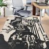 1pc Sons of Anarchy themed Office Carpet Chair Mats - durable polyester rug for home theater, office, dorm room decor - tA53