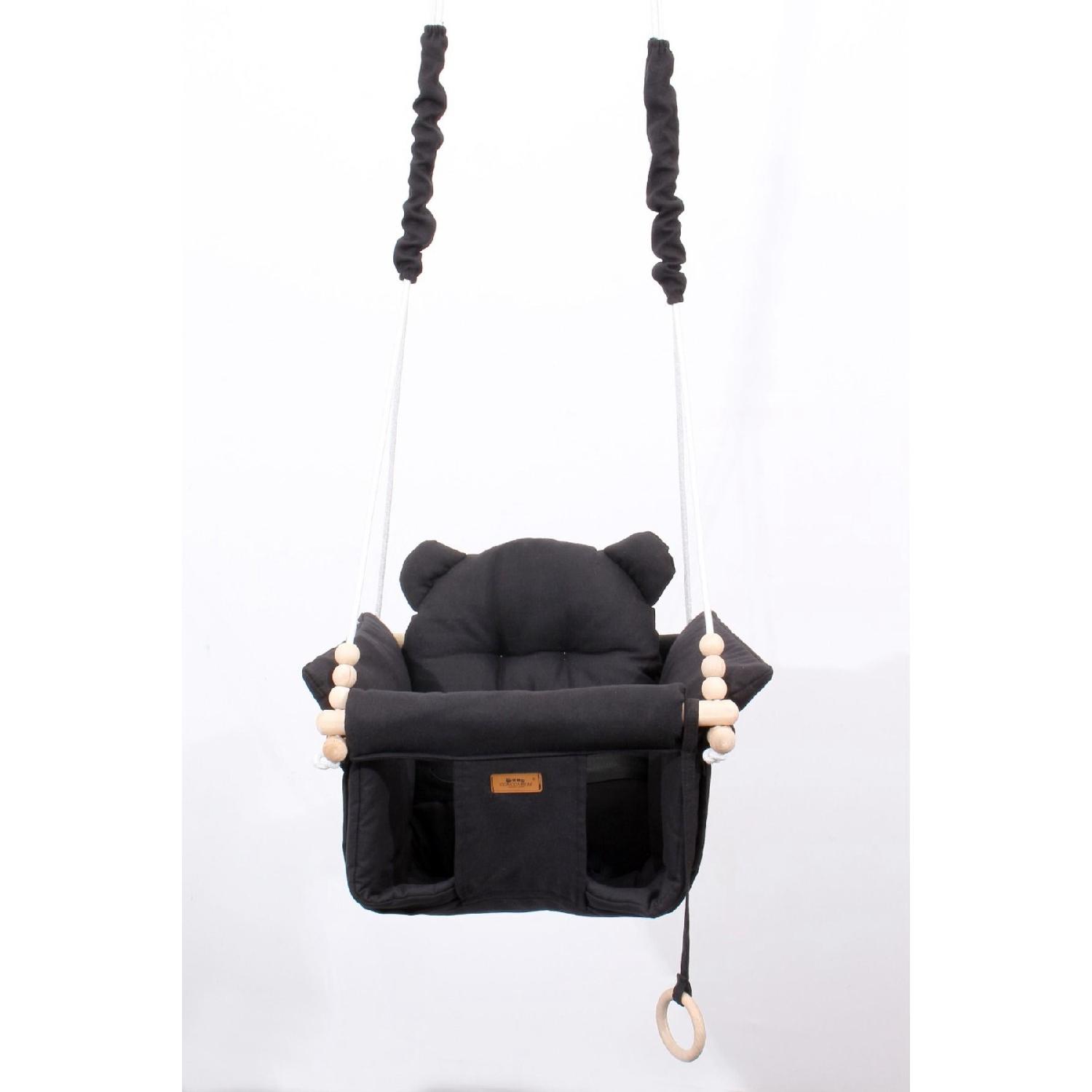 

Concon Bebe Kids Puff Safety Belt Swing Child Swing чорний