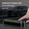 1Pcs Car Temporary Parking Card Phone Number Card Plate Sticker For Kia Rio Ceed Sportage Cerato Soul Sorento K2 K5 K6 K7 K8 Flip