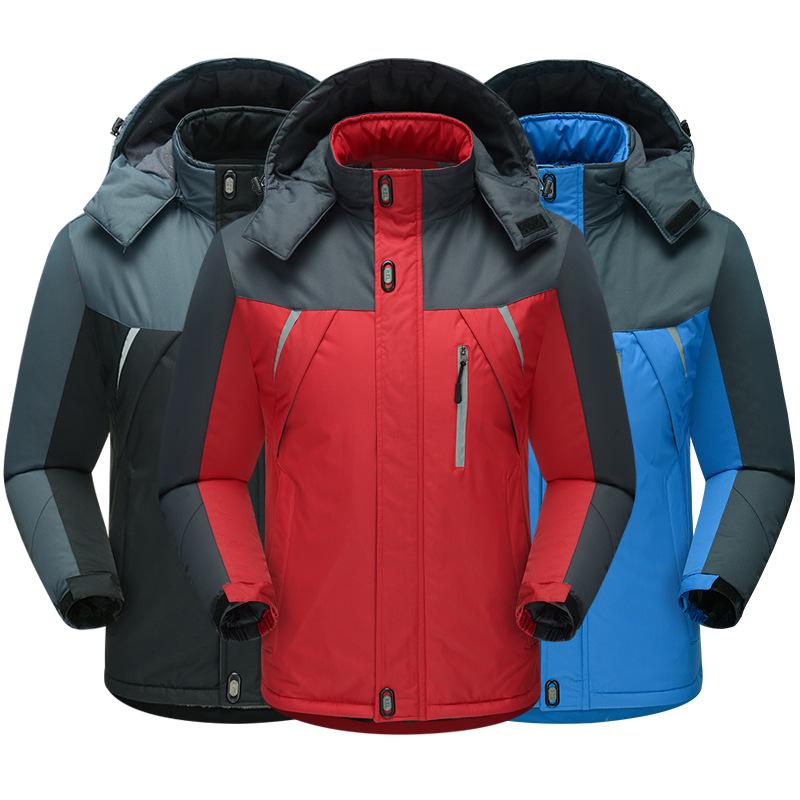 Winter Men's Cotton-padded Fleece Trendy Large-size Jacket Men's Warm Cotton-padded Jacket Thickened Jacket