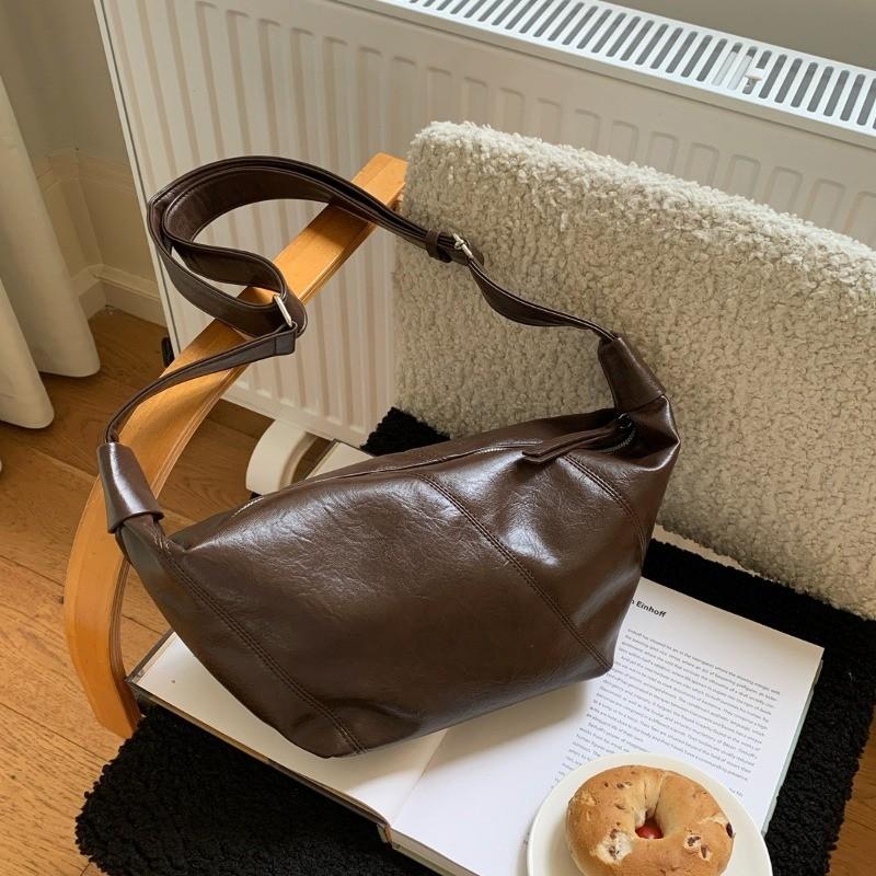IELGY Large-Capacity Retro Commuter Dumpling Bag Lazy Style Casual All-Match One-Shoulder Cross-Body