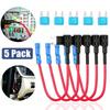 Automotive Fuse Set 5/10Pcs 12V Car Blade Fuse Holder Mini ATM ATO Add-a-Circuit Fuse TAP Adapter Fuse Fuse for Car Trucks Boats Fuses4