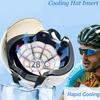 Sum-mer Cooling Hard Hat Liner Motorcycle Helmet Cooling Insert Pad Ice Cap Mat For Cycling Hiking Camping Helmet Accessories