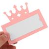 50pcs Wedding Table Tent Crown Design Blank Name Cards For Banquets Birthday Parties Place Card Paper Table Seat Cards