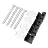 4PCS Pickup Truck Tool Box Tie Down J Hooks Mounting Kit Aluminium Stainless Steel Universal Parts Black