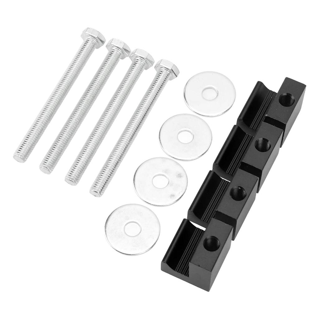 4PCS Pickup Truck Tool Box Tie Down J Hooks Mounting Kit Aluminium Stainless Steel Universal Parts Black