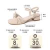 Fashion Versatile Fairy Wind Flower Strap Open Toe Summer Fashion Casual Stiletto Shoes Versatile High Heel Sandals
