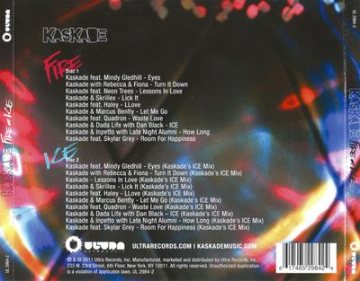 CD KASKADE - Fire & Ice UL29842 Ultra Records 2011 US Dance & Electronica Used