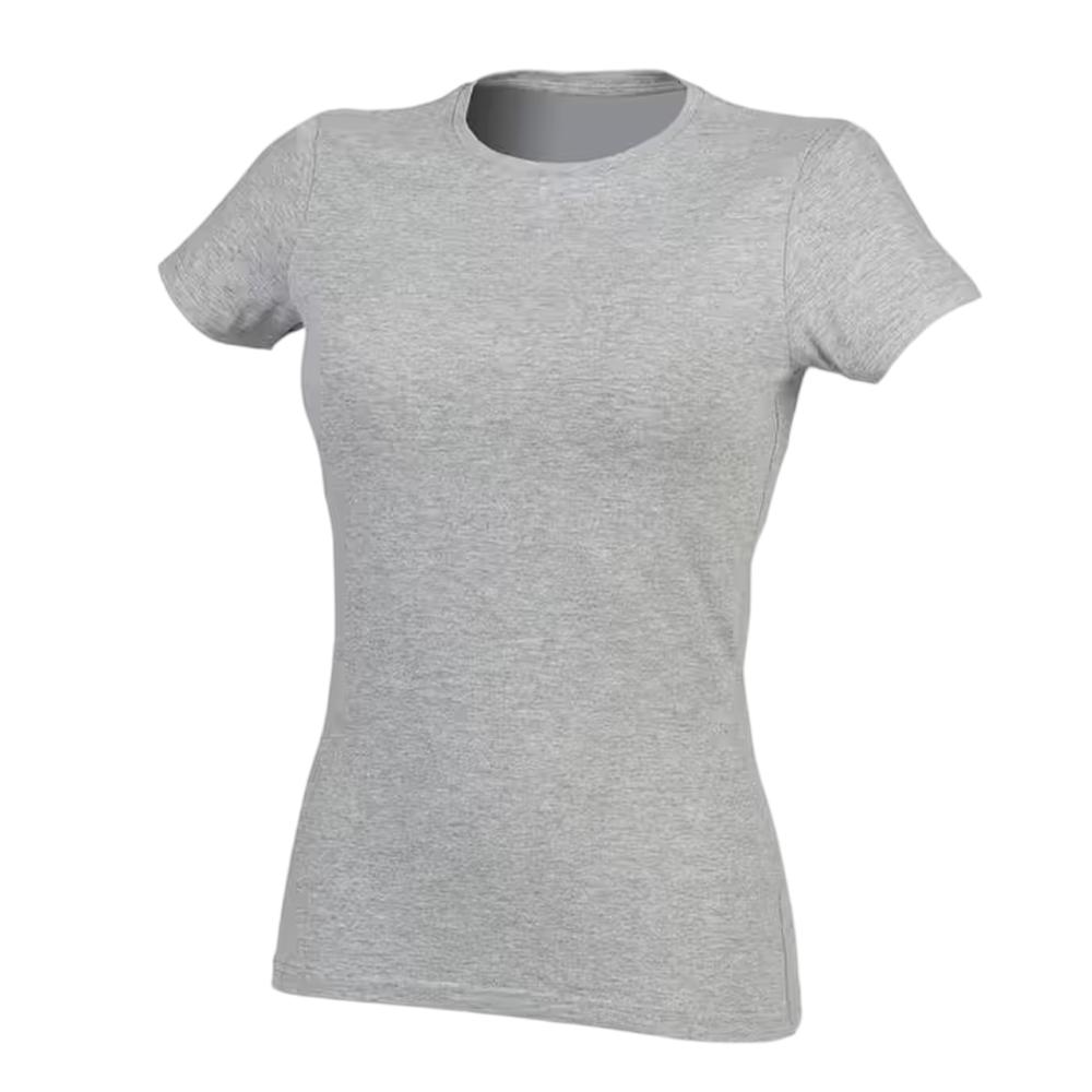 SF Women Womens/Ladies Feel Good Plain Stretch T-Shirt