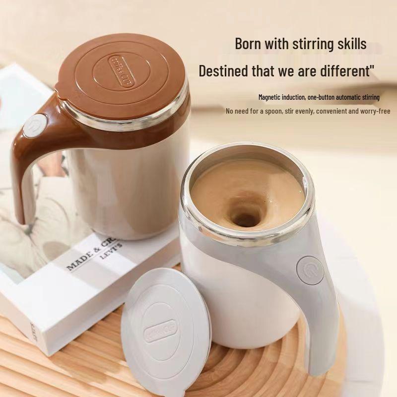 Automatic USB Rechargeable Magnetic Stirring Coffee Cup with 304 Stainless Steel, for Lazy Person