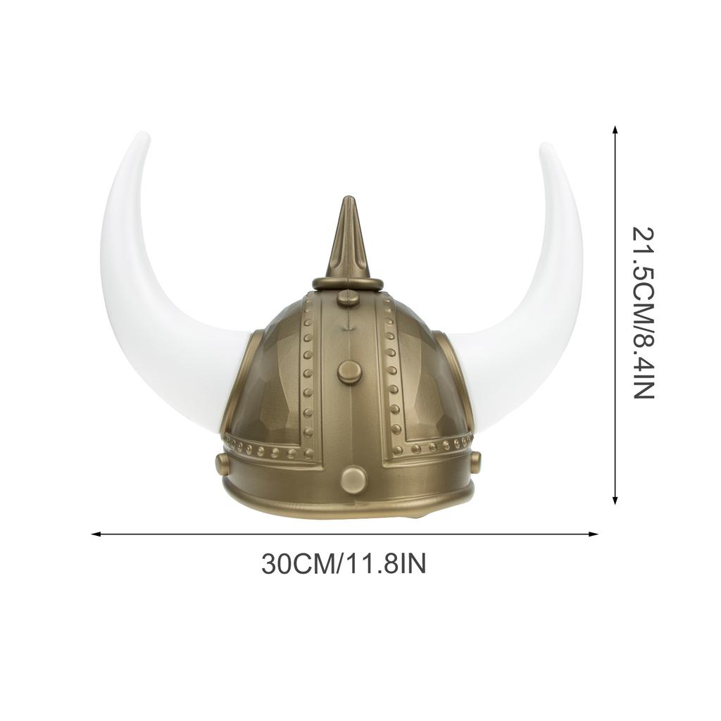 Ochsenhorn Mittelalter Wikinger Tierhut Erwachsener Ochsenhorn Hut Kopfbedeckung Halloween Party Cosplay Kostüm Requisit Dekor