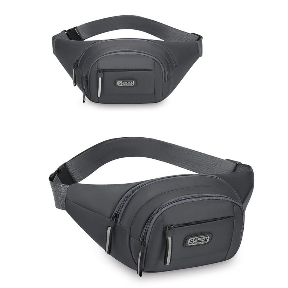 Large Capacity Mobile Waist Bag Multi-layer Storage Sports Walking Bag Men Chest Bag  Motorcycle