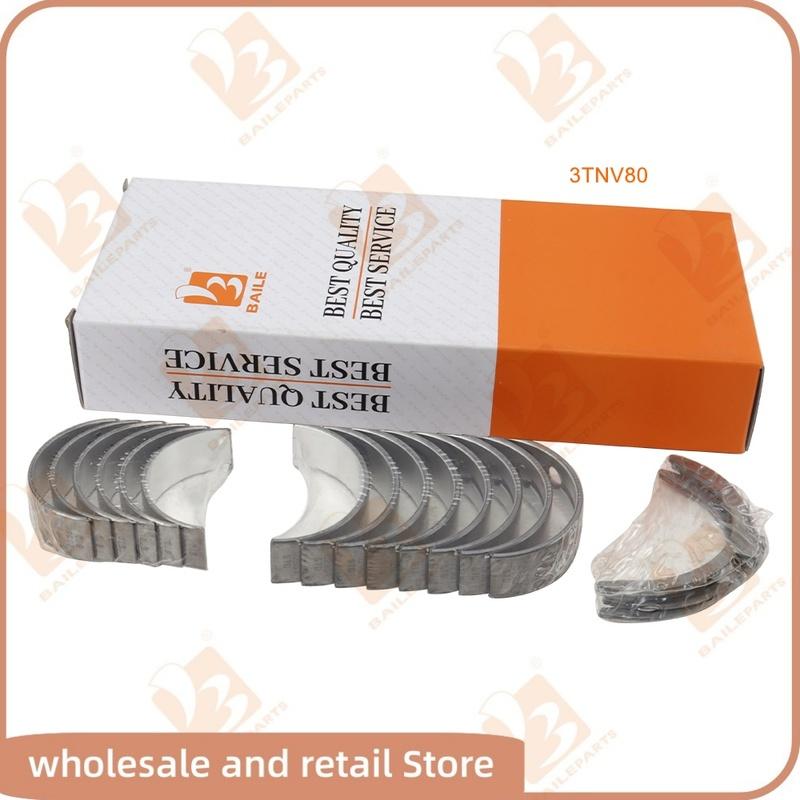 3TNV80 For Yanmar Engine Full Gasket Kit Set +Crankshaft Main Bearing Con Rod Bearing +Thrust washer Overhaul Rebuild Kit