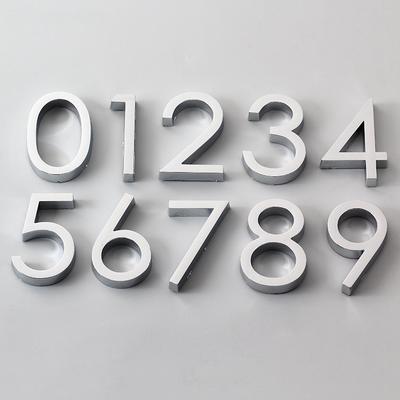 Hotel Zimmernummern Schubladenaufkleber Selbstklebendes Kunststoffschild Galvanisierte Plakette Schild Haus Türschild 3D Adressnummernschild Türaufkleber Zubehör