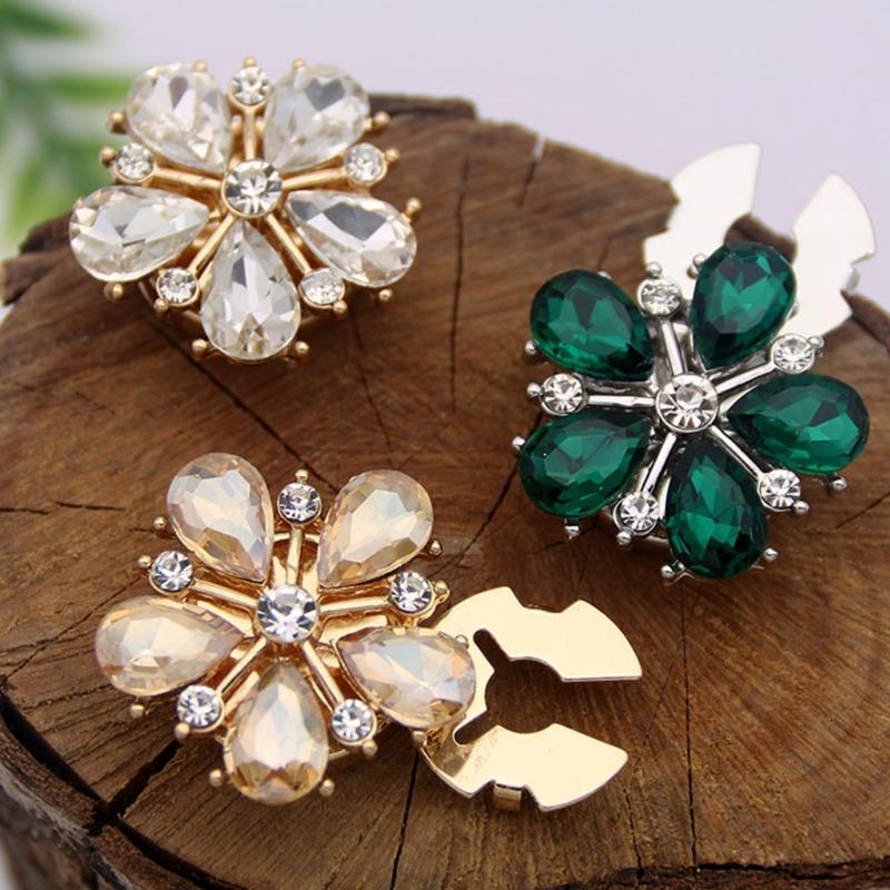 Sparkling Glass Crystal Alloy Cufflinks For Dress Shirts Elegant Formal Accessories With Sturdy Design